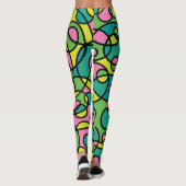 80's Throwback Retro-Leggings Leggings (Achterkant)