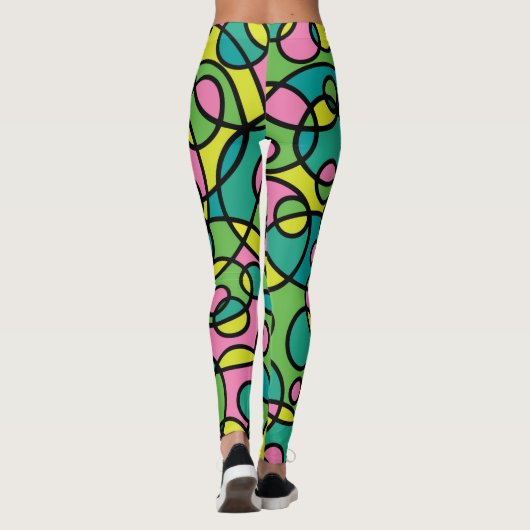 80's Throwback Retro-Leggings Leggings (Achterkant)