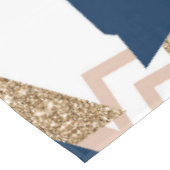80s Trendy Abstract | Navy en Roos Gold Pattern Tafelkleed (Gekanteld)