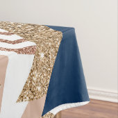 80s Trendy Abstract | Navy en Roos Gold Pattern Tafelkleed (Voorbeeld)