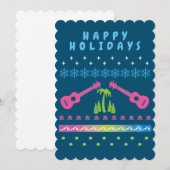 80's Ugly Uke Kerstkeuker Feestdagenkaart (Voorkant / Achterkant)