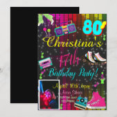 80's Uitnodiging, Foto nodigt terug naar de 80's u Kaart (Voorkant / Achterkant)