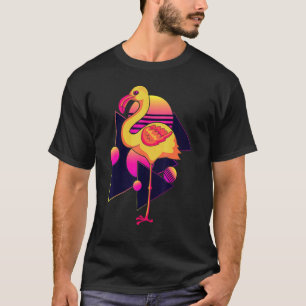 80s Vaporwave Dierentuin Dier Tropische Vogel Exot T-shirt