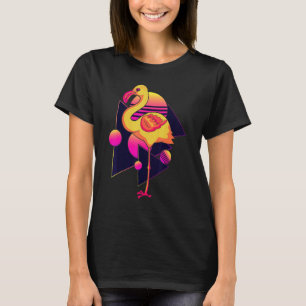 80s Vaporwave Dierentuin Dier Tropische Vogel Exot T-shirt