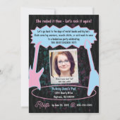 80s Verjaardag Bash Uitnodiging - 1980s thema 5x7 (Achterkant)