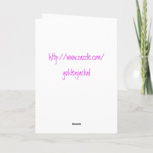 80s verjaardag met roze panty en groene maillot kaart (Achterkant)