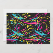 80's Verjaardagsfeestuitnodiging Kinder & Volwasse Kaart (Achterkant)