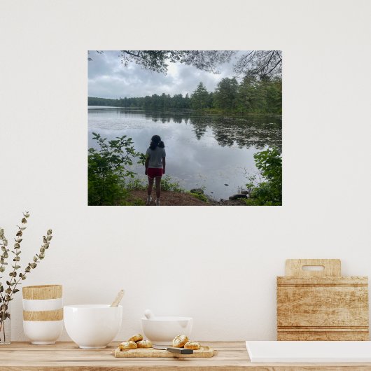 80s Verloren in het Bossen Poster (Keuken)