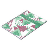 80s Vers Abstract | Pink and Green Shapes Tekst Notitieboek (Linkerzijde)