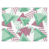 80s Vers Abstract | Roze en Groen Vormenpatroon Tafelkleed (Voorkant (Horizontaal))