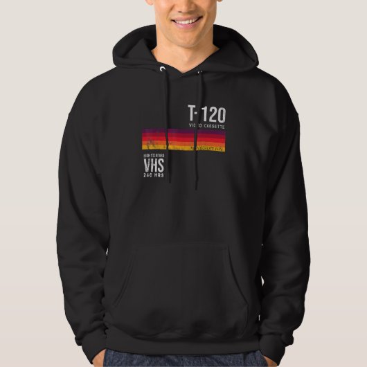  80s Video Cassettebandje Vhs Hoodie (Voorkant)