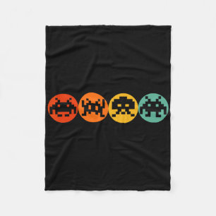 80s Video Game Retro Arcade Fleece Deken