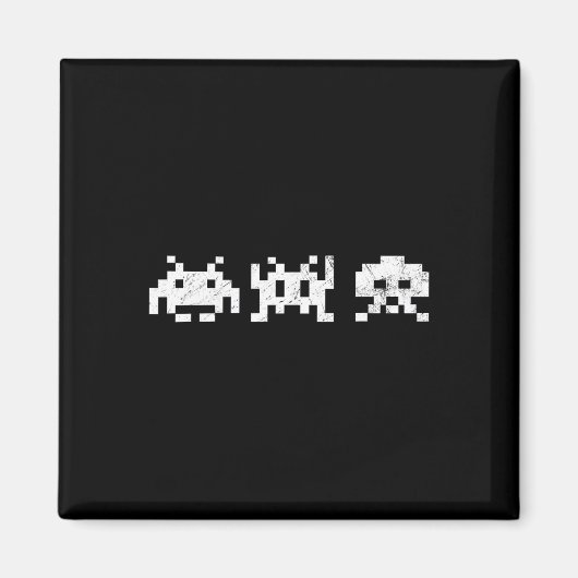 80s Video Game  Retro Arcade Nostalgia Game Magneet (Voorkant)