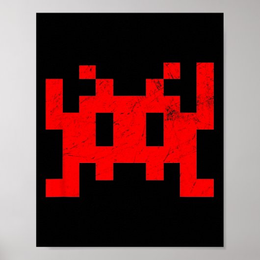 80s Video Game Retro Arcade Poster (Voorkant)