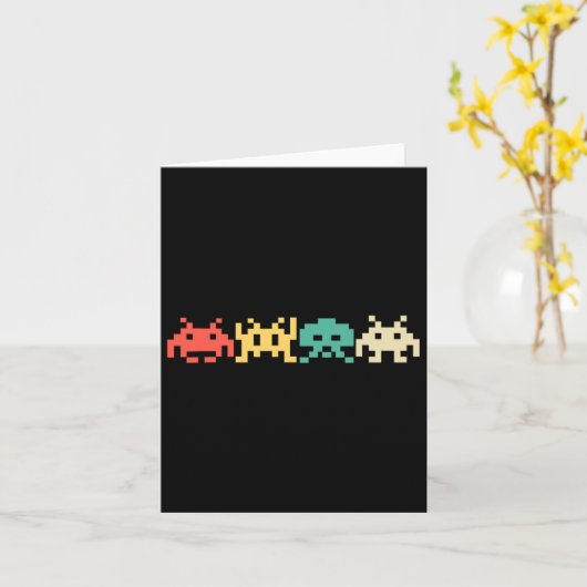 80s videogame  Retro Arcade 2 Kaart (Gele Bloem)