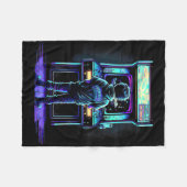 80s videogame Retro Arcade 3 Fleece Deken (Voorkant (Horizontaal))