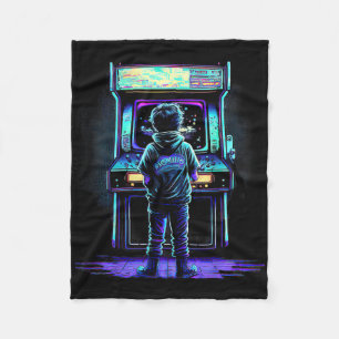 80s videogame Retro Arcade 3 Fleece Deken