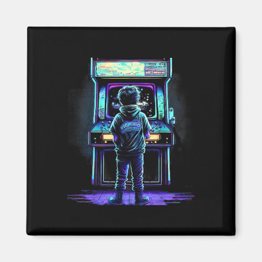 80s videogame  Retro Arcade 3 Magneet (Voorkant)