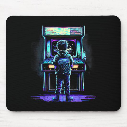 80s videogame  Retro Arcade 3 Muismat (Voorkant)