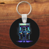 80s videogame Retro Arcade 3 Sleutelhanger (Voorkant)