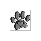 80s videospel 8-bits Pixel Art Dog Paw Patch Rubberstempel (Afrduk)