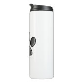 80s videospel met 8 bits pixels Art Dog Paw Thermosbeker (Geroteerd rechts)