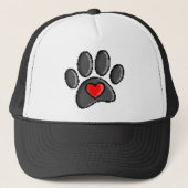 80s videospel met 8 bits pixels Art Dog Paw Trucker Pet (Voorkant)