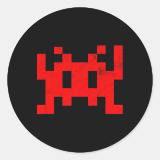 80s Videospel Vintage Retro Arcade  Ronde Sticker