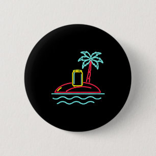 80s vintage bier retro bord stijl miami hawaii ronde button 5,7 cm