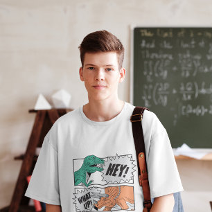 80s Vintage Dino Friend Bossica T-shirt wordt vert