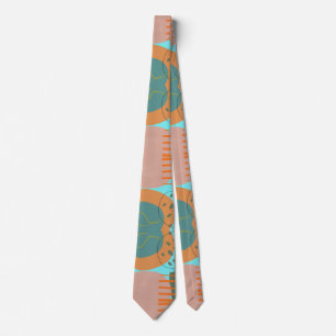 80s vintage summer vibes stropdas
