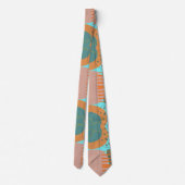 80s vintage summer vibes stropdas (Achterkant)
