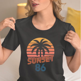 80s Vintage Zomer Strand T-shirt