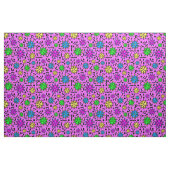 80s virussen op roze stof (Fat Quarter)