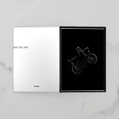 80's Wheelie Folie Wenskaart (Buiten Laag)