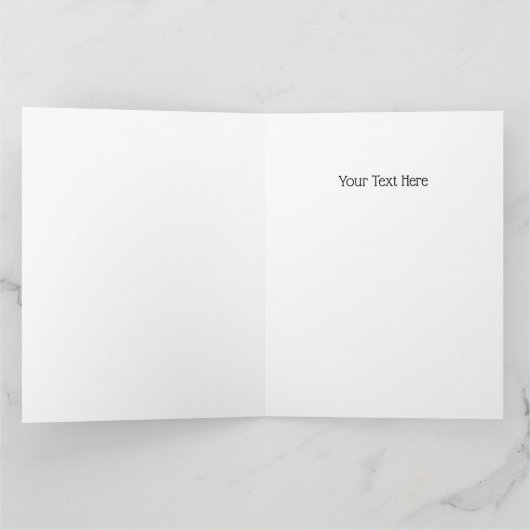 80's Wheelie (Wit) Gevouwen Wenskaart Kaart (Binnen)