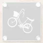 80's Wheelie (Wit) Glazen Onderzetter (Achterkant)