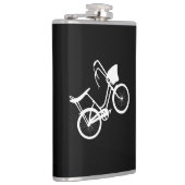 80's Wheelie (Wit) Heupfles (Rechts)