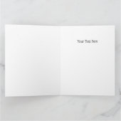 80's Wheelie (Zwart) Gevouwen Wenskaart Kaart (Binnen)