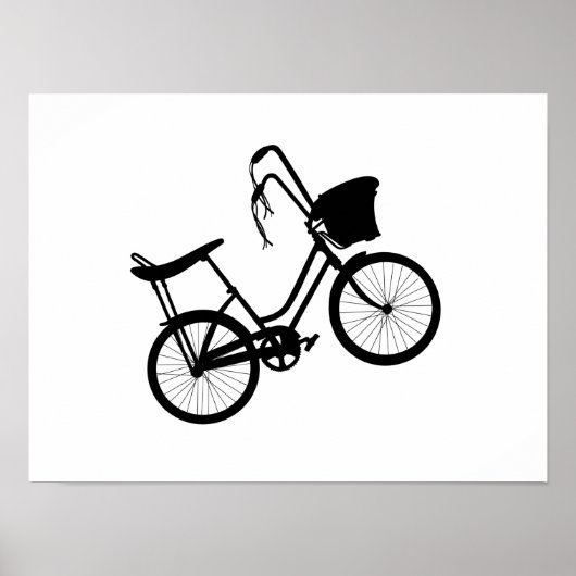 80's Wheelie (Zwart) Poster (Voorkant)