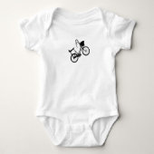 80's Wheelie (Zwart) Romper (Voorkant)
