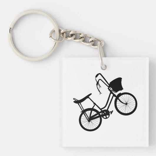 80's Wheelie (Zwart) Sleutelhanger (voorkant)