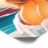 80s Zomer Vrouw Poster (Hoek)