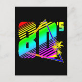80's zonsondergang palmbomen  briefkaart (Voorkant)