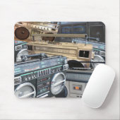 80s  zoomdoos Boombox Retro Love Muismat (Met muis)