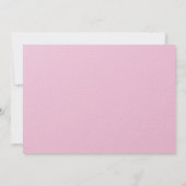 80ste aangepaste foto roze en goud  kaart (Achterkant)