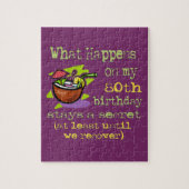 80ste cadeautjes van de Birthday Party. Wat gebeur Legpuzzel (Verticaal)