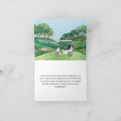 80ste (ELK JAAR) VERJAARDAGSFEEST GOLFBAAN Bedankkaart (Binnen)