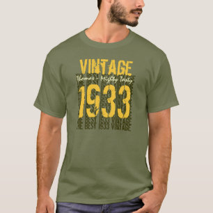 80ste geboortedag Gift Best 1933 T-shirt