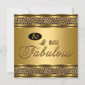 80ste "stille verbluffende" goudluipaard Afbeeldin Kaart (Voorkant)